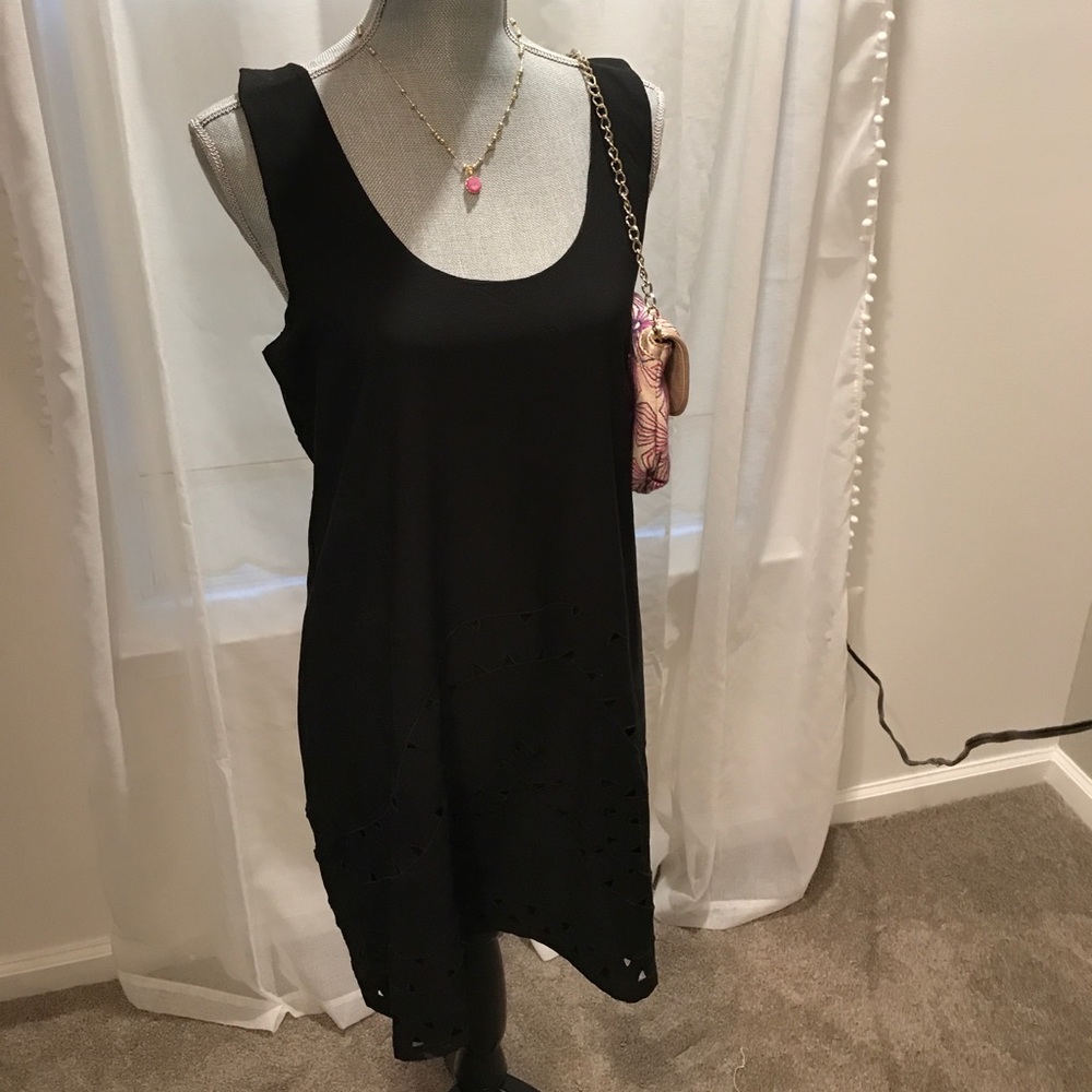 RBL little black dress cross strap back